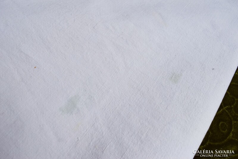 Antik vászon díszes törölköző futó terítő anyagában szövött mintás népi 180 x 60 cm + 6 cm rojt