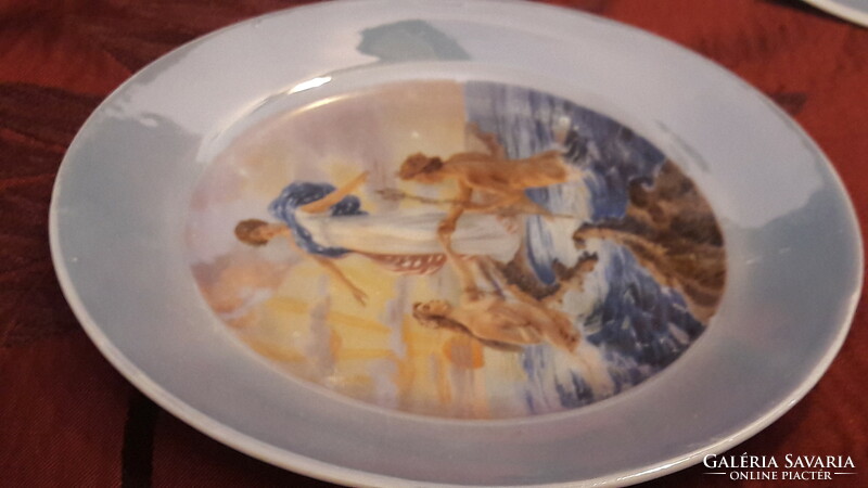 Rare mythological scene, antique viable porcelain plate (m2466)