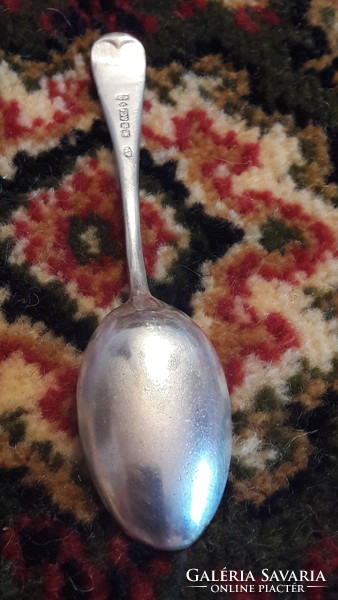 Antique silver plated tea spoon (l2731)