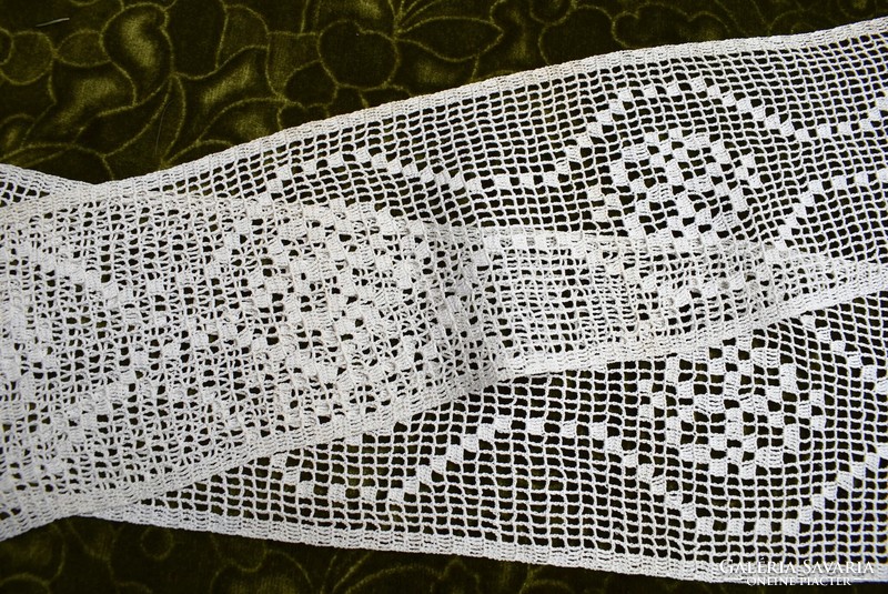Crochet lace shelf decoration, drapery curtain tablecloth lace strip ribbon 7 pcs. 50 X 16cm 4pcs -83x16cm