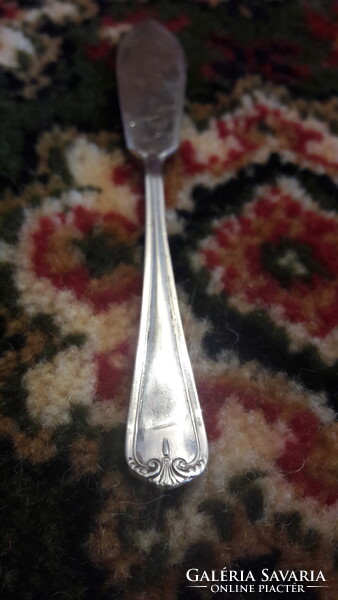 Antique silver plated caviar knife (l2727)