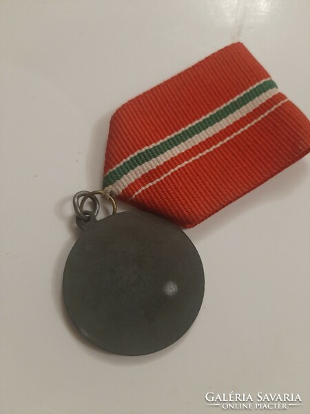 Antique sports medal with ribbon