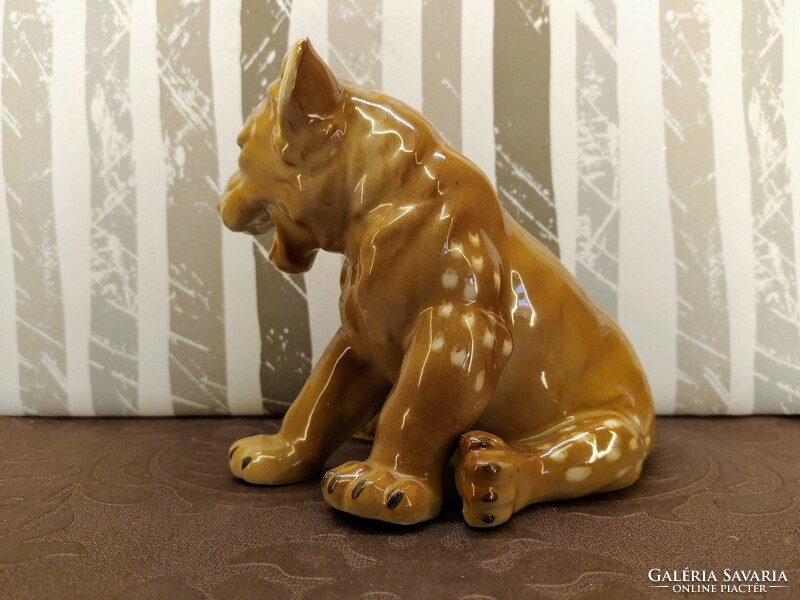 Lion cub - unmarked Rosenthal type porcelain
