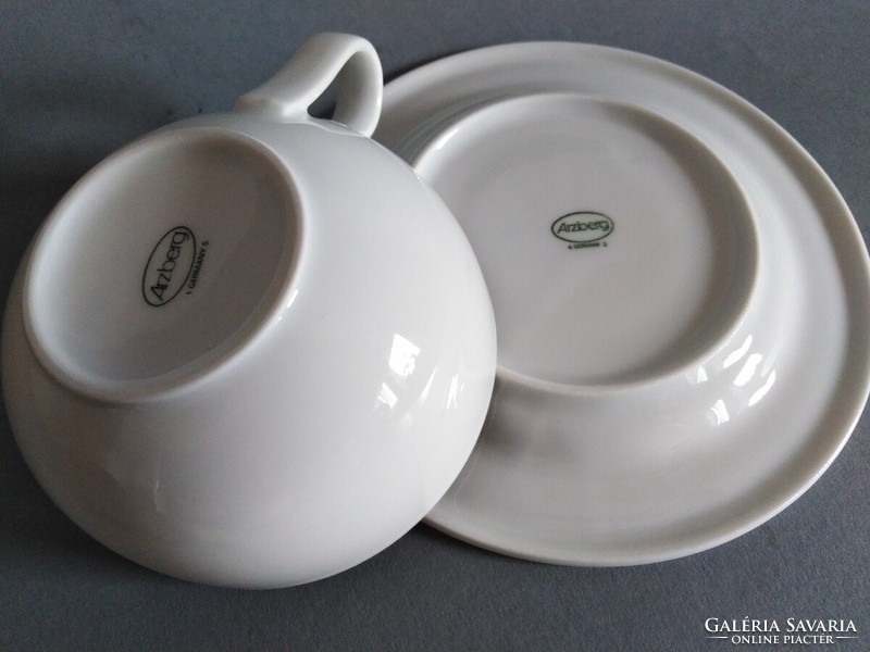 Heinrich Löffelhardt 'form 2000' bauhaus teacup pair, arzberg 1954