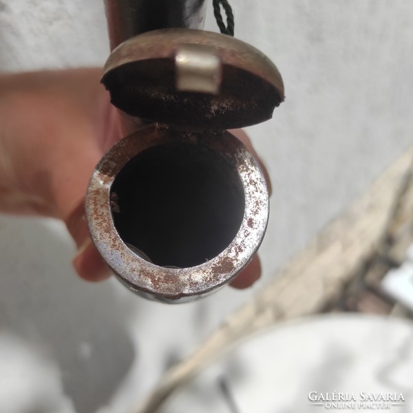 Antique special Tajték porcelain pipe, openable cap