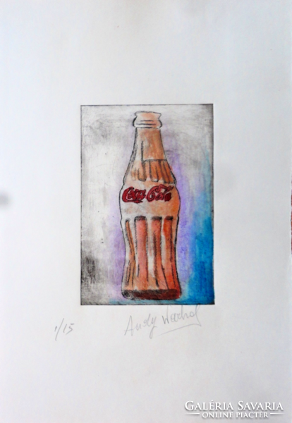 Andy Warhol  rézkarca -CocaCola! Leárazáskor nincs felezőajánlat!
