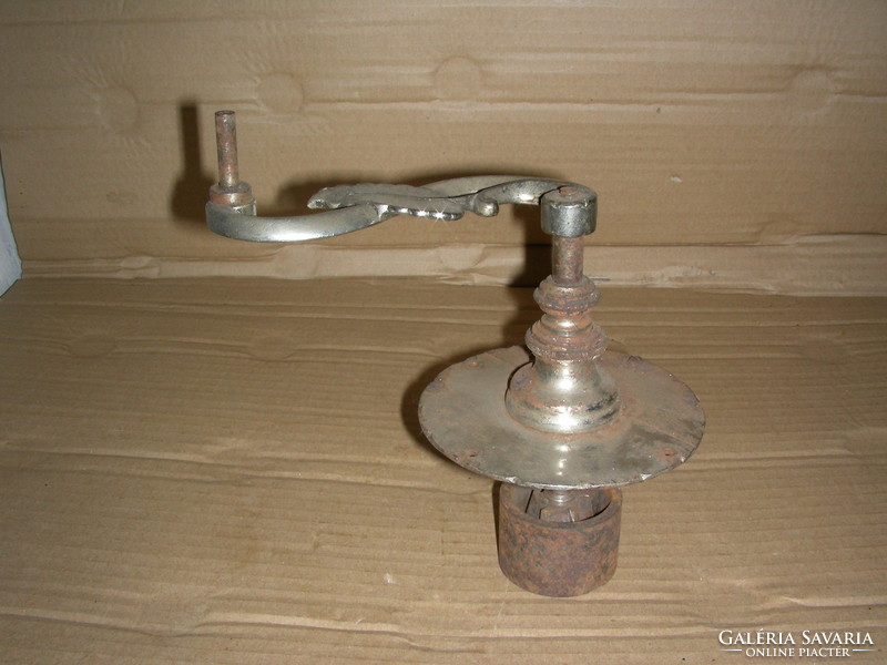 Antique coffee grinder roof
