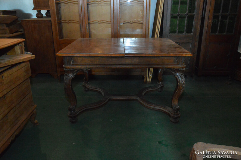 Antique Viennese baroque dining table