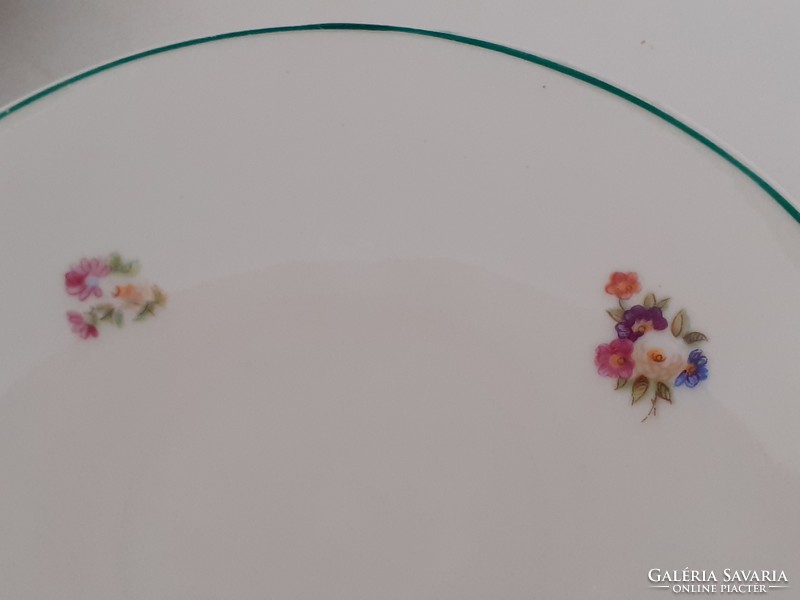 Régi 5 db Hollóházi porcelán virágos teás csészealj