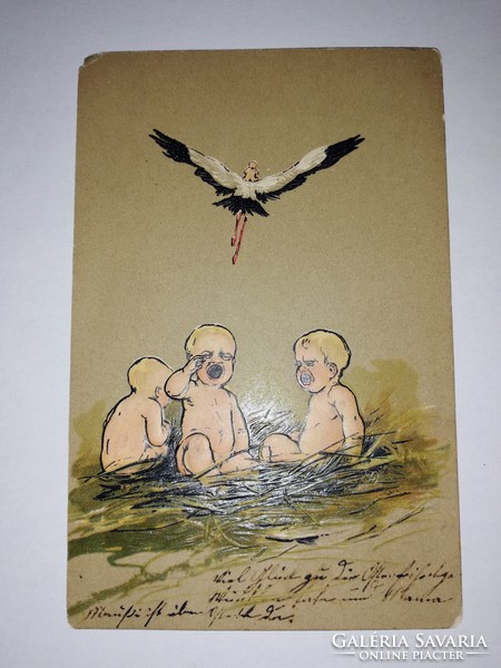 Dombornyomott, képeslap 1899!!    263.