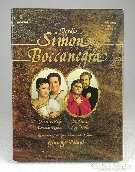 1J739 Verdi Simon Boccanegra díszdobozos komolyzenei audiokazetta 1983