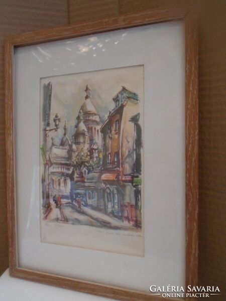 VILÁGHIRŰ Marius Girard Paris Signed Unframed Lithograph Select Print Clean MARIUS GIRARD