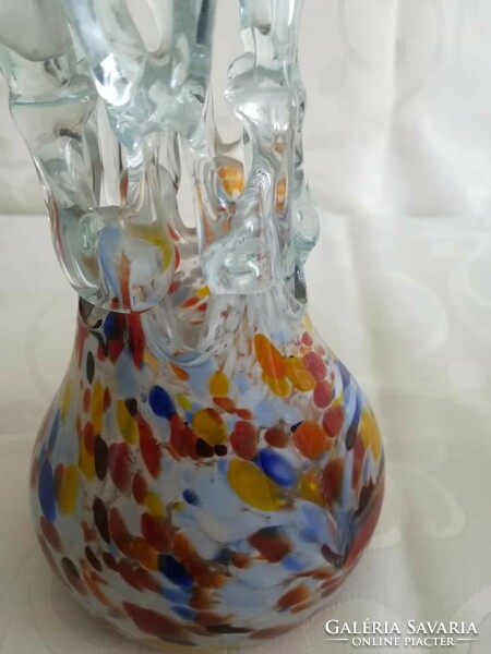 Openwork glass vases
