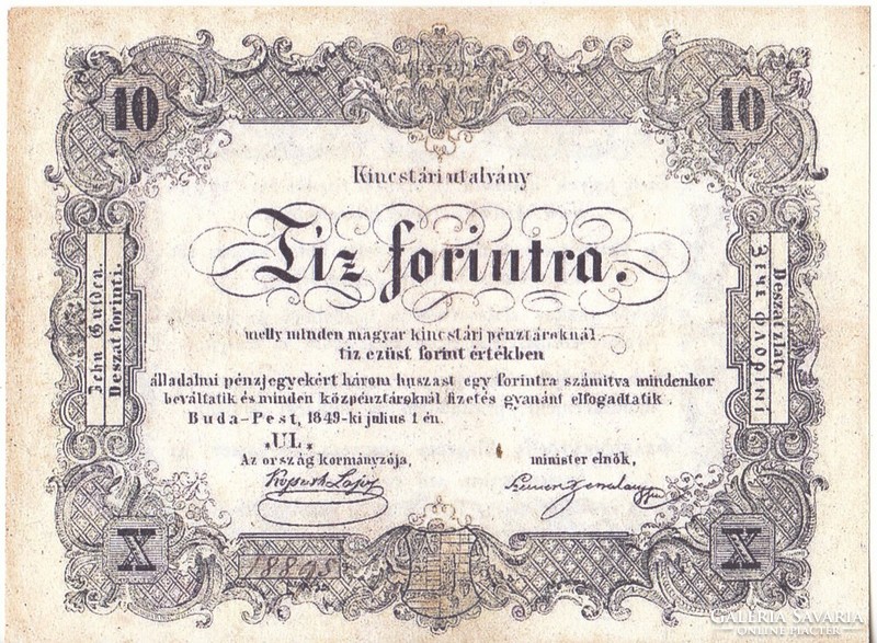 Magyarország 10 forint  REPLIKA 1848 UNC HIBÁS!