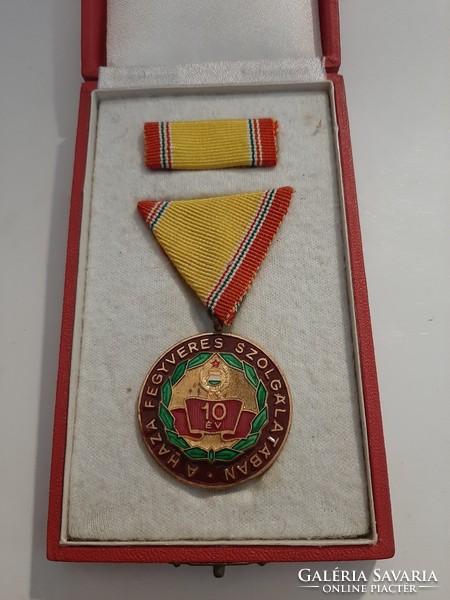 10 years in the armed service of the country