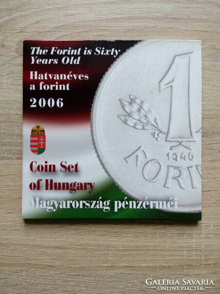 Hatvanéves a forint 2006 forgalmi sor ezüst 1 forintossal BU