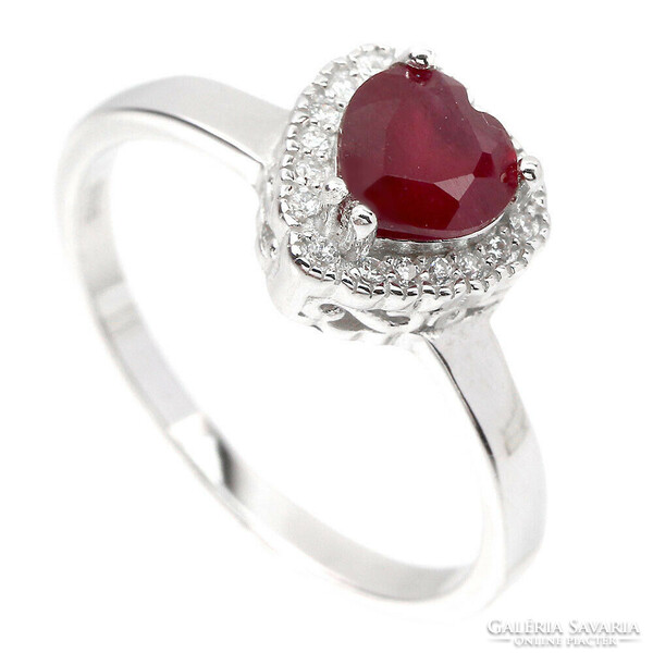 57 And real ruby 925 silver ring