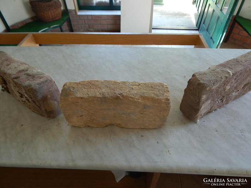 Old bricks with Hungarian coat of arms, .Hungarian crown, miner and Hortobágy for sale at the same time!