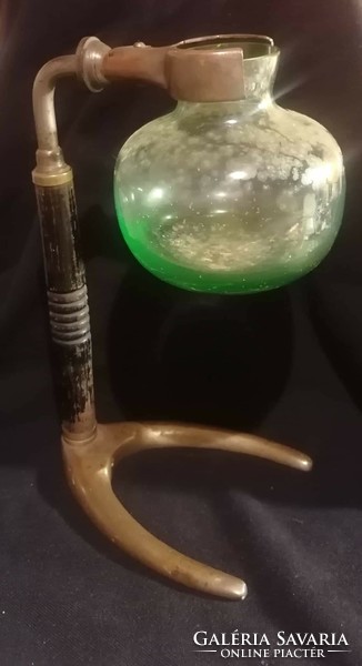 Year-end sale! Alchemy!! Laboratory poison mixer, heating vessel, made of uranium glass