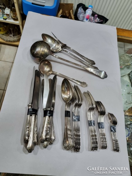 Old alpacca cutlery set