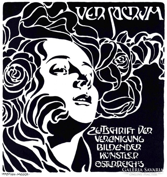 Ver sacrum 1899 reprint print koloman moser Vienna Art Nouveau magazine magazine newspaper cover