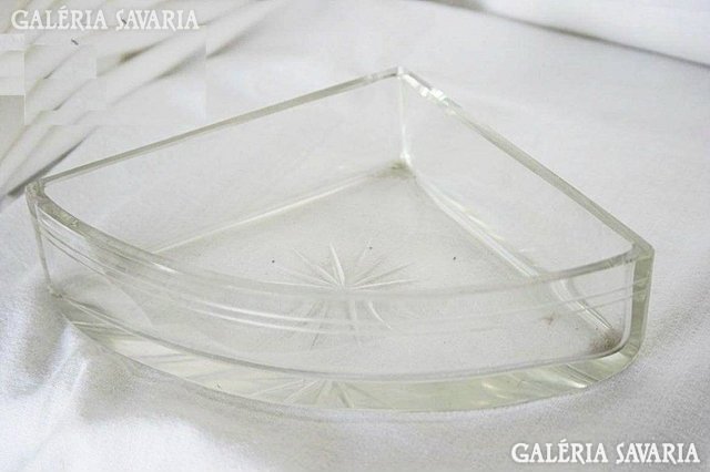 Antique polished glass insert is a rarity