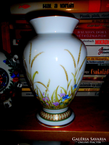 Particularly beautiful, kaiser vase nossek decor 17.5 cm high