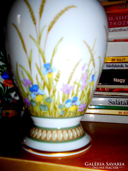 Különlegesen szép, Kaiser váza Nossek dekor 17,5 cm magas