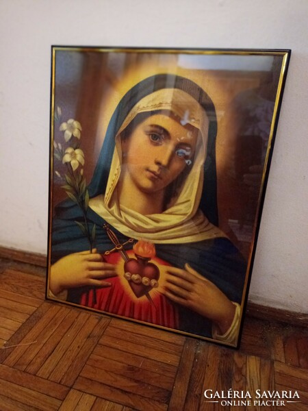Szűz Mária kép 40X50 cm, gyönyörű