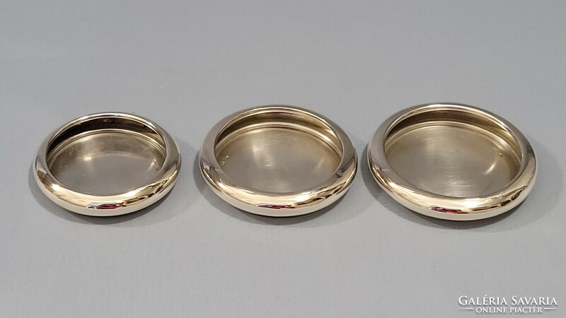 Special, two-story, 3-part, silver tray, ashtray