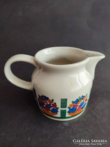 Retro east - German floral ceramic pourer, jug, pitcher - ep