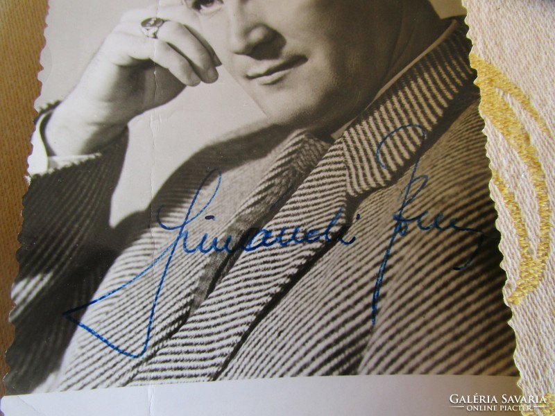József Simándy unforgettable bánk bánk Hungarian opera singer approx. 1966 Photo signed and autographed