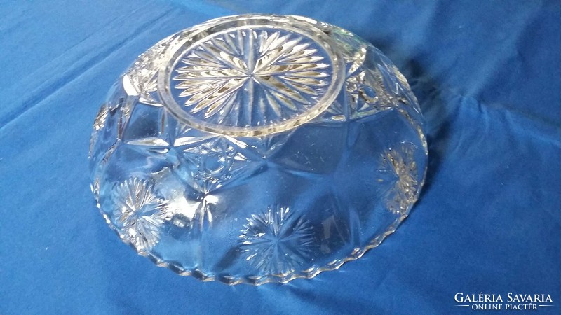 Old crystal bowl, offering