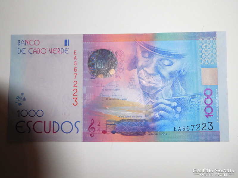 Cape Verde Islands 1000 escudos 2014 unc