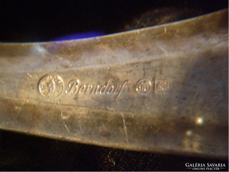 Vienna silver-plated antique count monogram marked fish knife