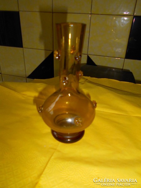 Cammed glass vase
