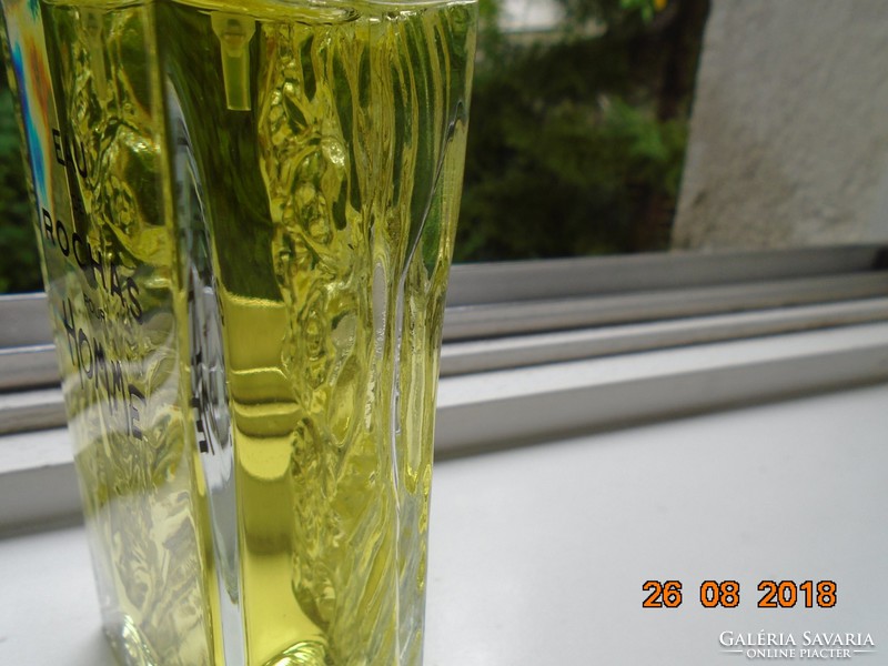 1993 Serge mensau designed eau de rochas homme Parisian men's perfume bottle, only glass