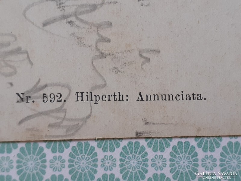 Régi képeslap 1915 Hilperth Annunciata hölgy művészeti levelezőlap