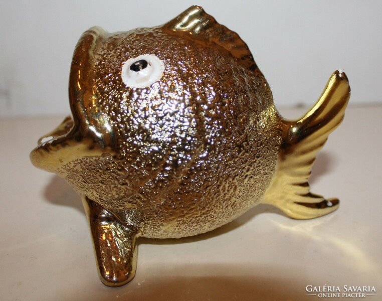 Small ceramic goldfish holder, ashtray