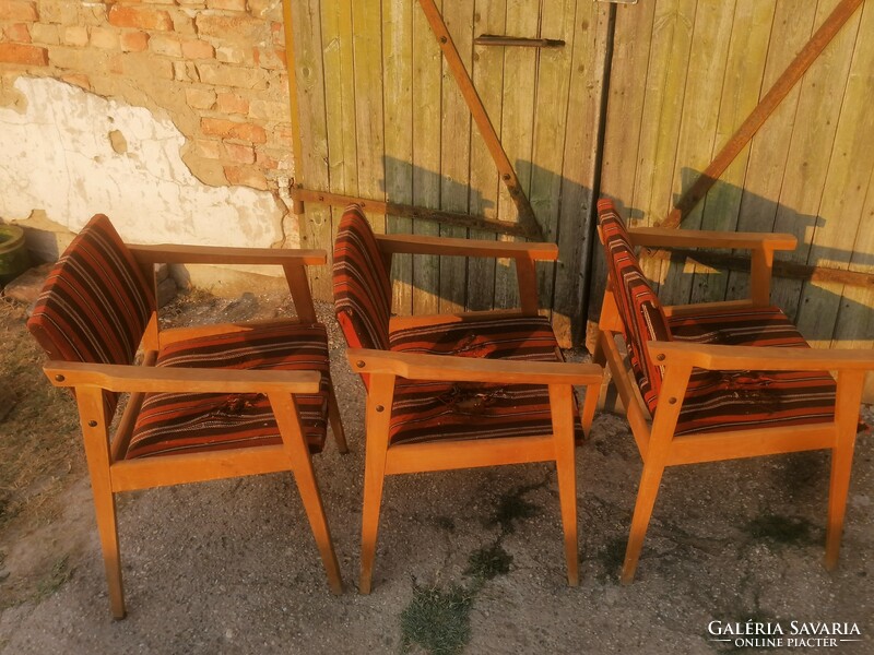 3 pieces of old Scandinavian-style armchair armchair small armchair retro mid century loft