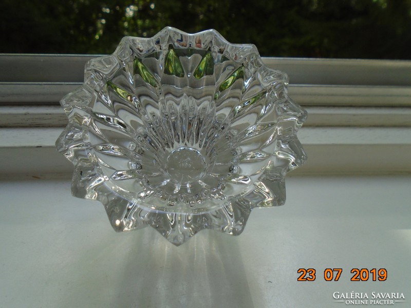 Modern Scandinavian style crystal candle with candle holder