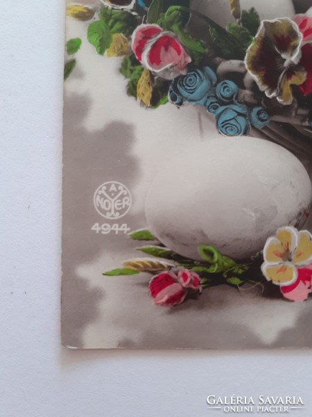 Régi húsvéti képeslap 1923 levelezőlap csibe tojás