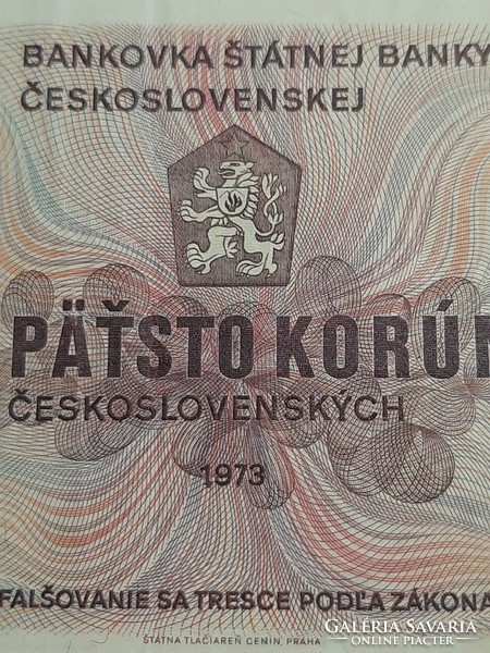 Czechoslovakia Czechoslovak 500 years old, crown 1973