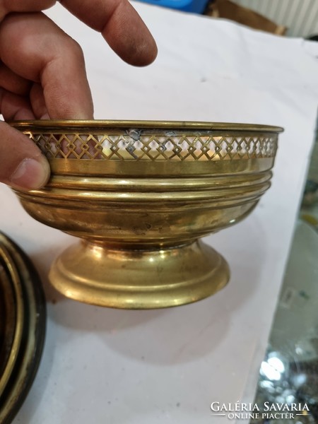 Old copper bowl
