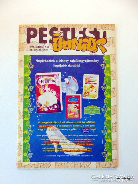 1998 October 7 / Pest evening junior / birthday newspaper no.: 19703