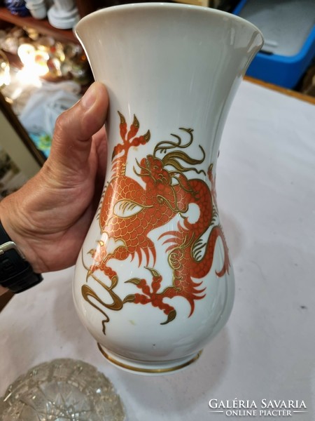 Old German porcelain vase