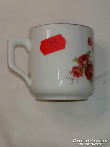 Zsolnay rózsás kávés csésze 79.