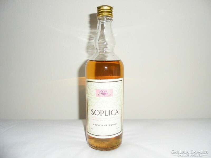 Retro polmos soplica vodka Poland - Polish drink glass bottle - from the 1980s - unopened, rarity