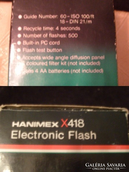 E11 hanimex x 418, flash in a brand new battery box. Original Korean product for sale at half price