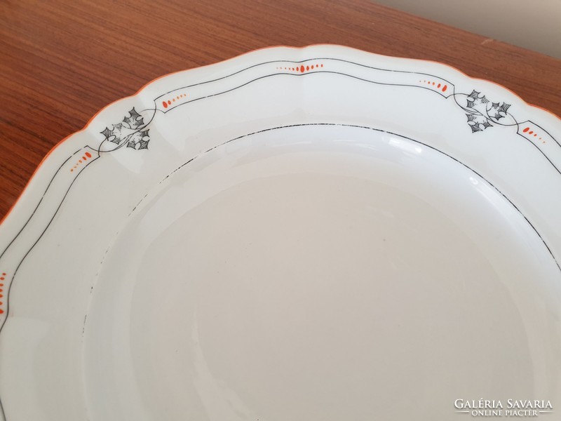 Antik Dallwitz porcelán tál régi nagy kínáló tányér